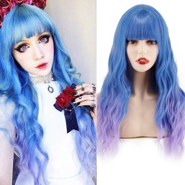 Long Mix Pink Lolita Wigs