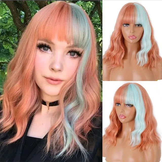 Long Mix Pink Lolita Wigs