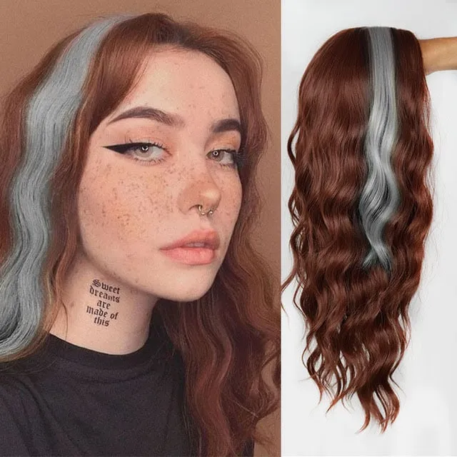 Long Mix Pink Lolita Wigs