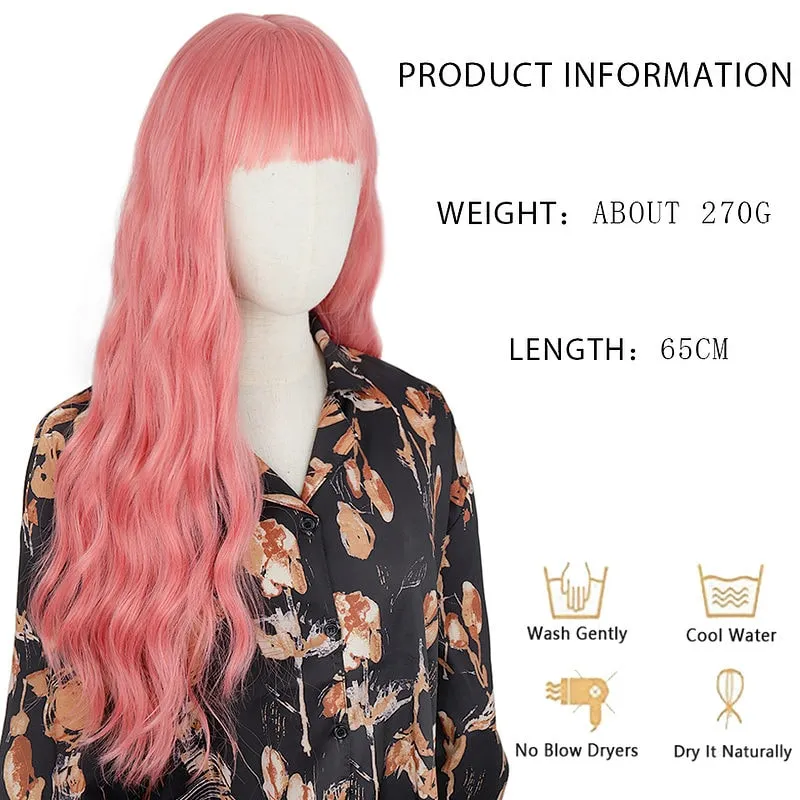 Long Mix Pink Lolita Wigs