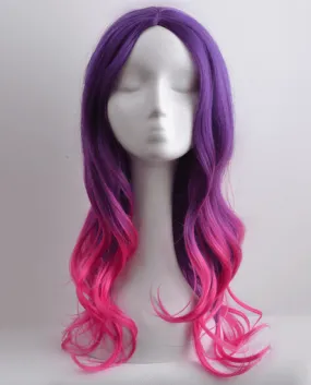Marvel Guardians of the Galaxy Gamora Avengers 3 Cosplay Purple Gradient Wig