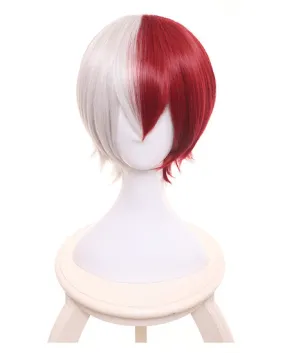 My Hero Academia Boku No Hero Akademia Todoroki Shoto Boy's Cosplay Short Wig