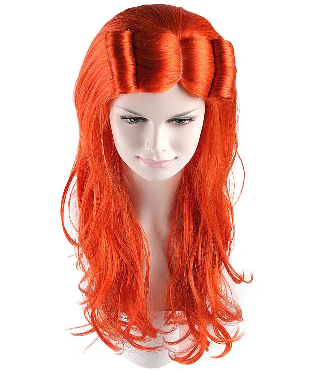 Orange Monster Womens Wig | Character Cosplay Halloween Wig | Premium Breathable Capless Cap