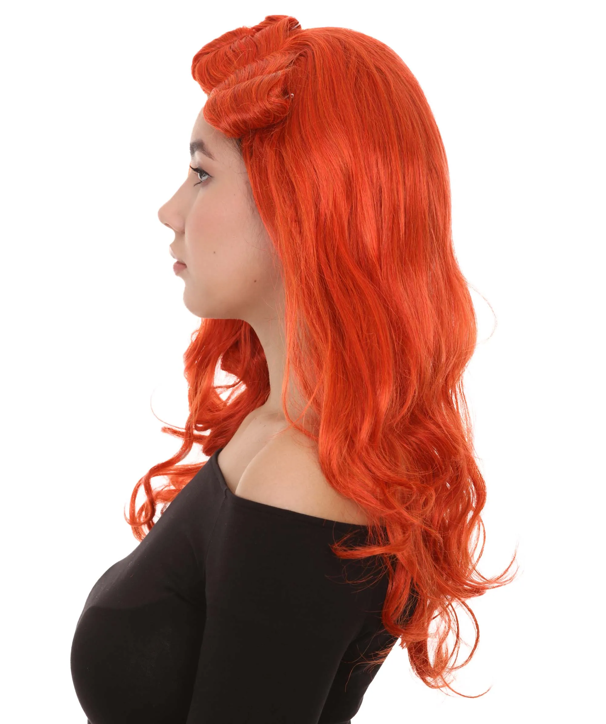 Orange Monster Womens Wig | Character Cosplay Halloween Wig | Premium Breathable Capless Cap