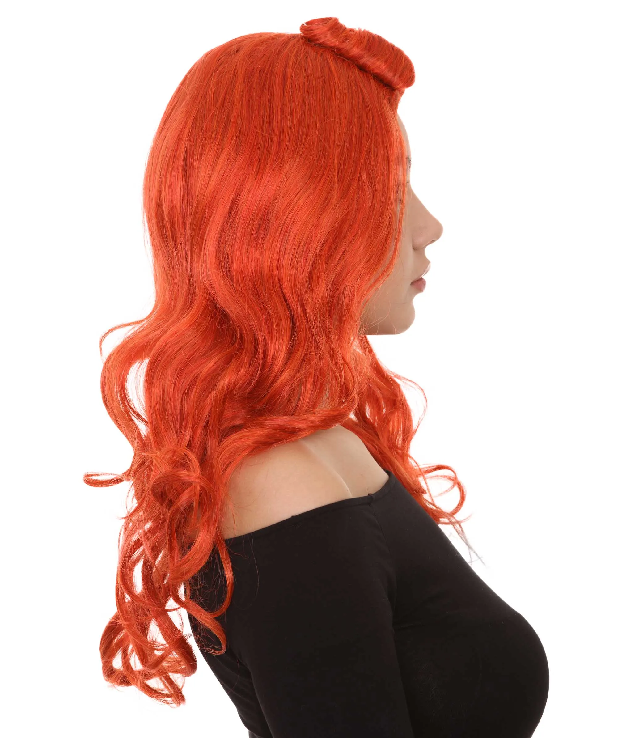 Orange Monster Womens Wig | Character Cosplay Halloween Wig | Premium Breathable Capless Cap