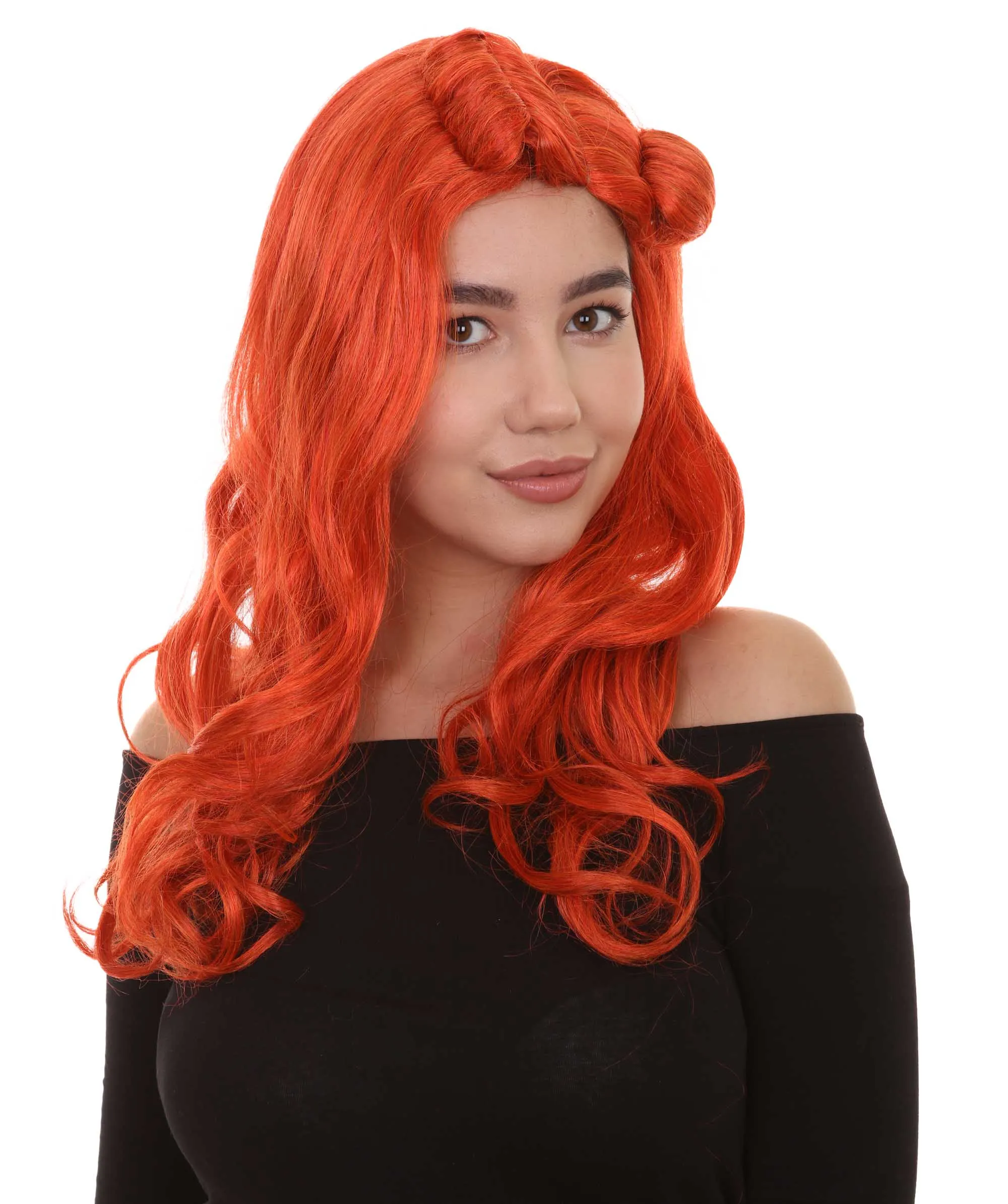 Orange Monster Womens Wig | Character Cosplay Halloween Wig | Premium Breathable Capless Cap