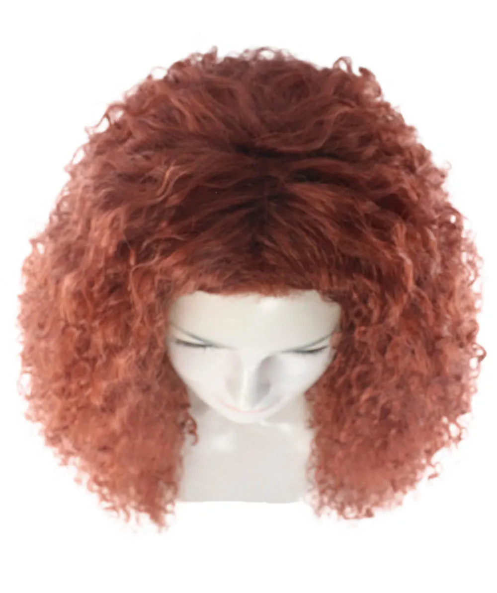 Princess Womens Wig | Super Size Jumbo TV/Movie Auburn Wig | Premium Breathable Capless Cap