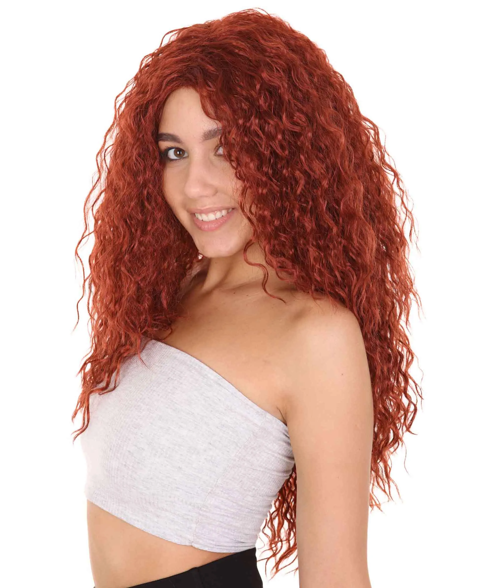 Princess Womens Wig | Super Size Jumbo TV/Movie Auburn Wig | Premium Breathable Capless Cap