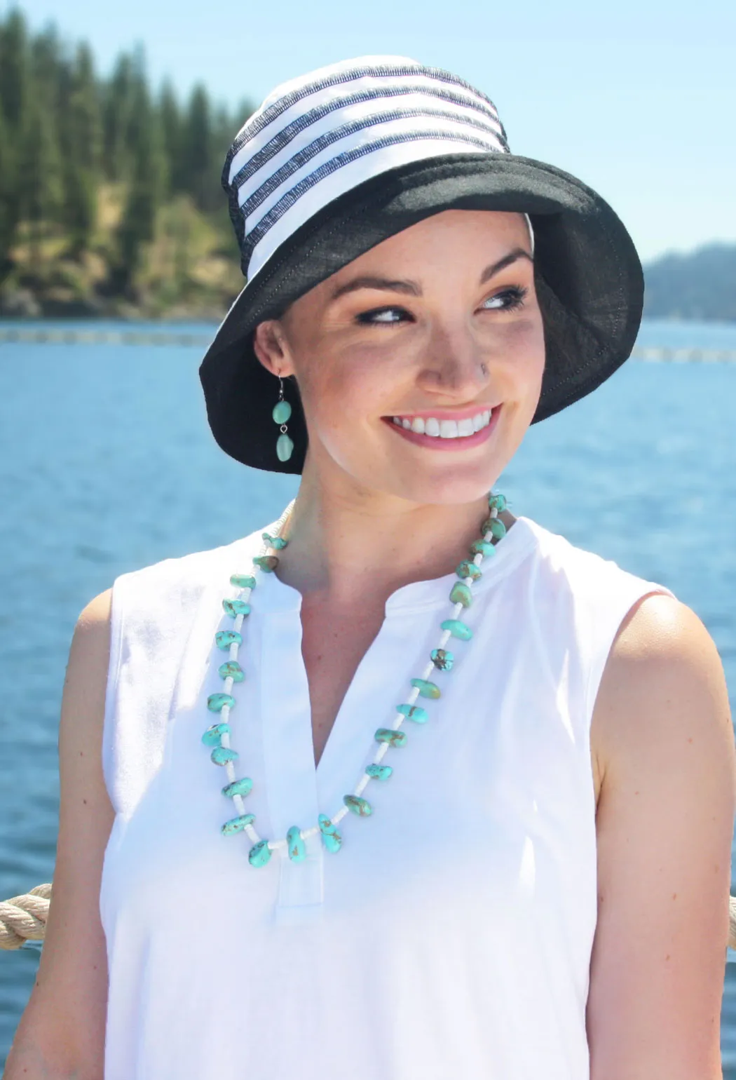 Seaside 100% Cotton Summer Hat for Women 50  UPF Sun Protection Hat
