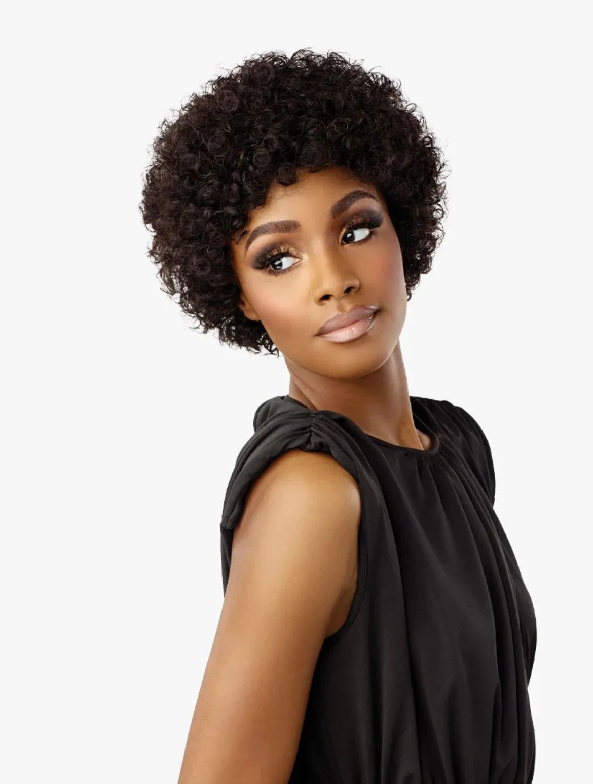 SENSATIONNEL EMPIRE WIG SALT & PEPPER 100% HUMAN HAIR- BLISS