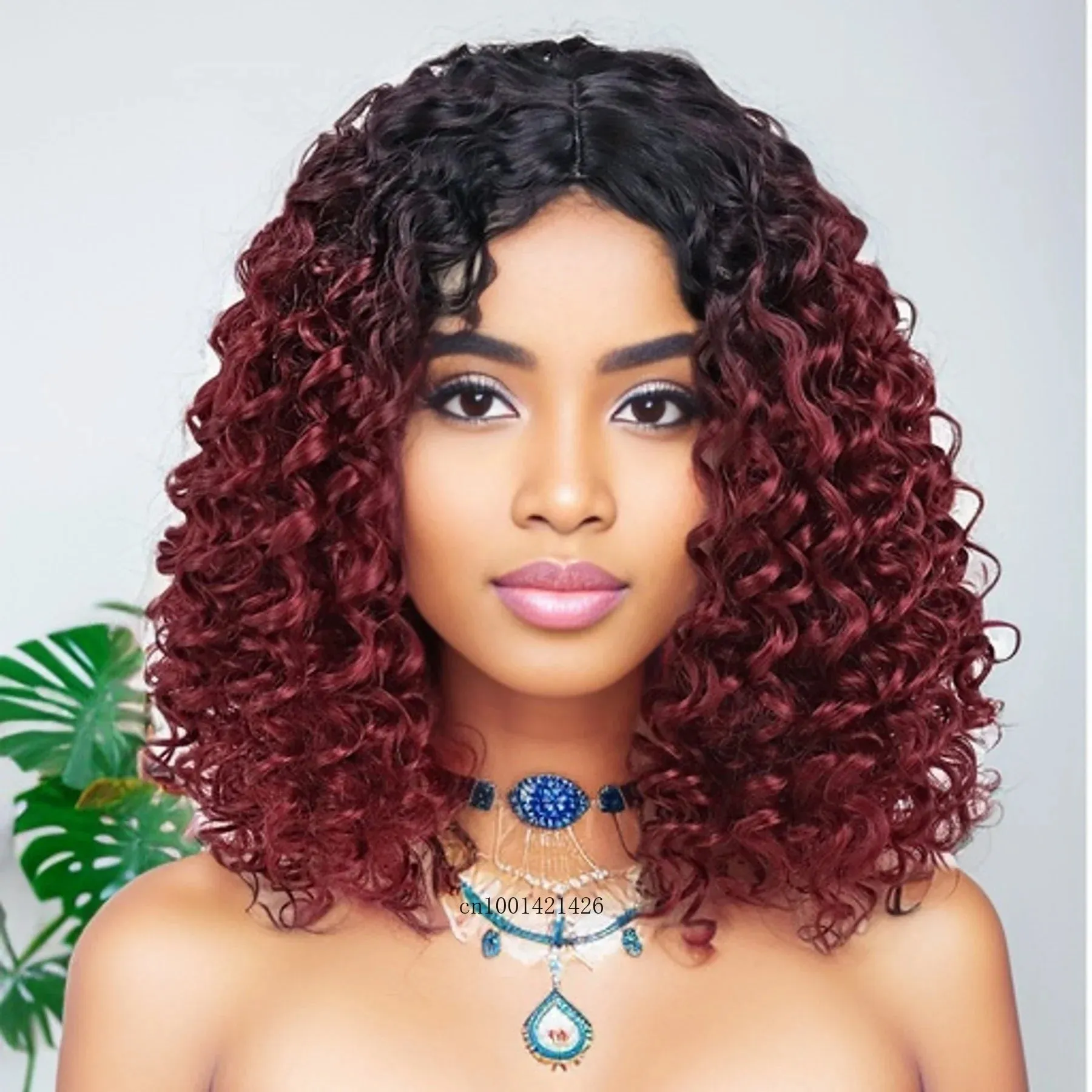 Synthetic Ginger Color Wig Long Curly Wigs for Women Soft Thick Wig Deep Wave Afro Wig Female Hair Wig Costume Party