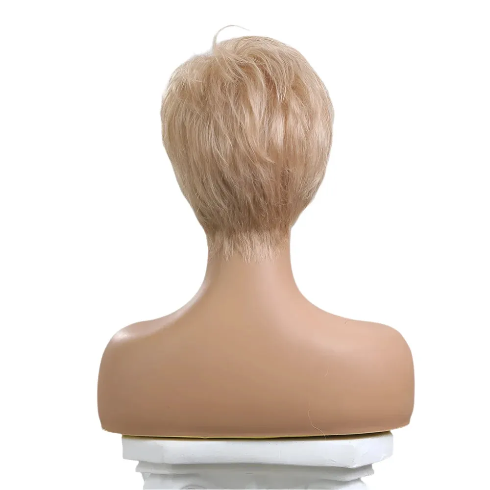 TEEK - Short Champagne Blonde Pixie Cut Wig