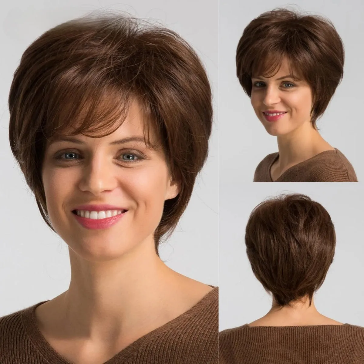 TEEK - Short Champagne Blonde Pixie Cut Wig
