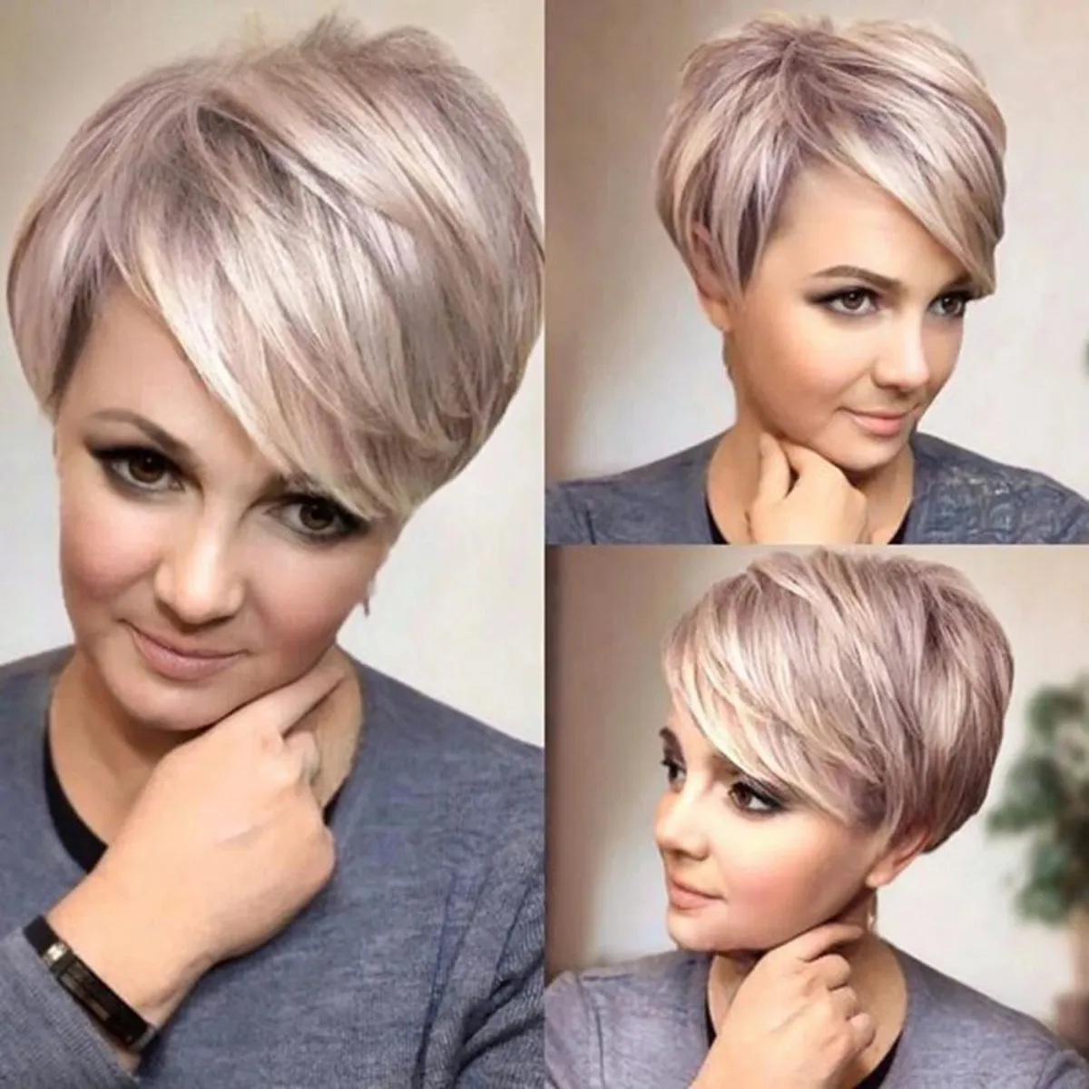 TEEK - Short Champagne Blonde Pixie Cut Wig