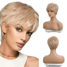 TEEK - Short Champagne Blonde Pixie Cut Wig
