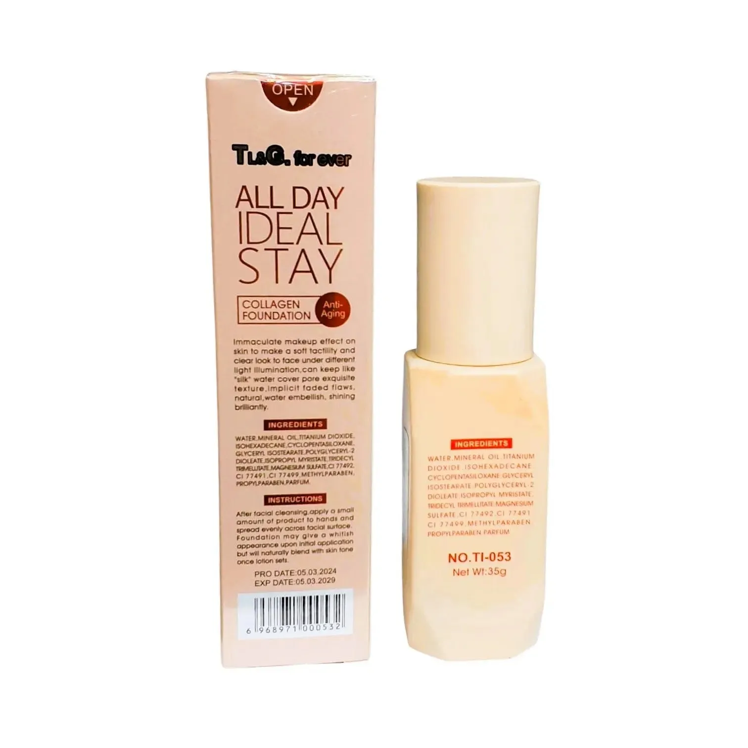 TL and G Forever All day Collagen Foundation 30ml