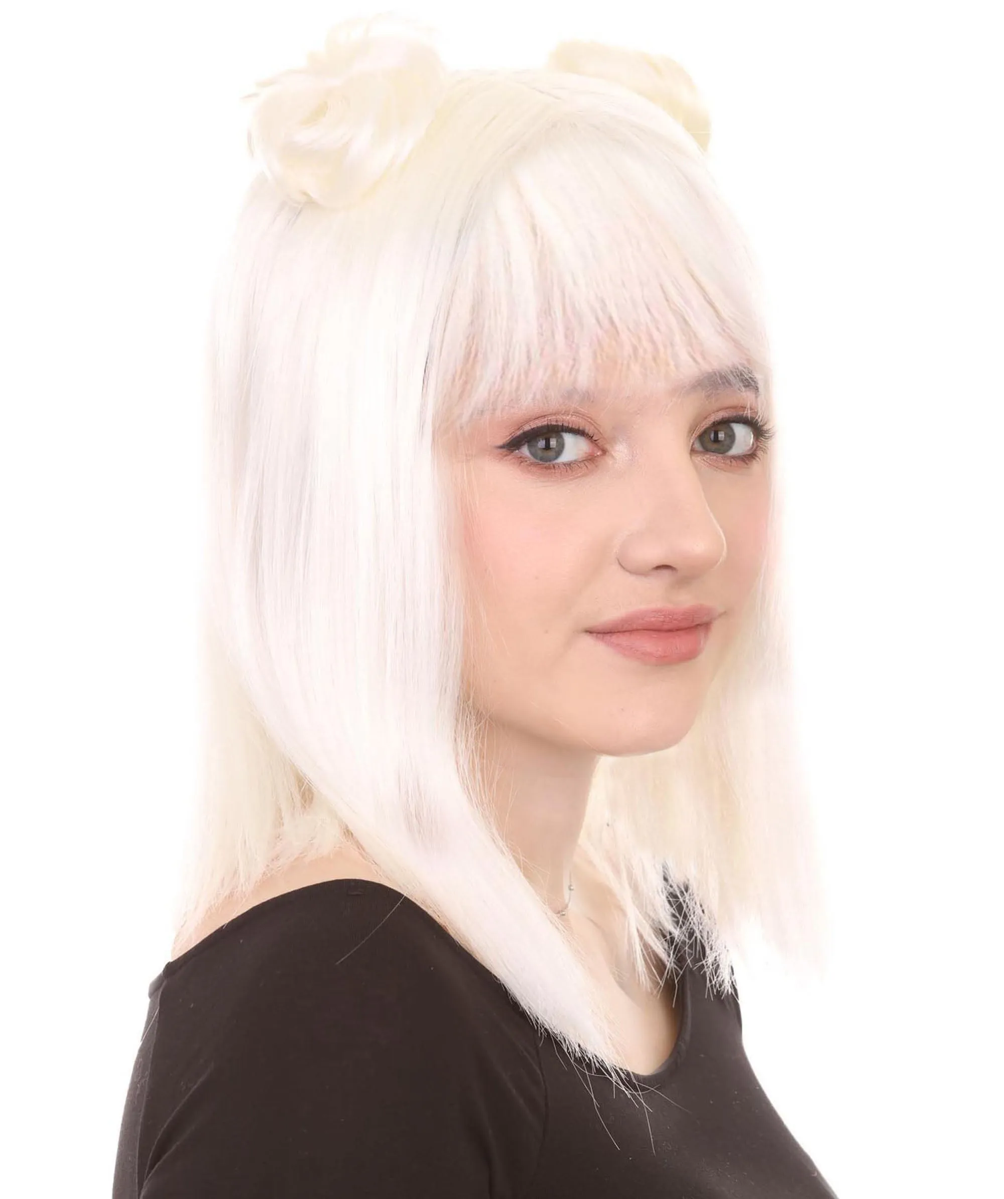 Two Moon Style Wig | Sexy Cosplay Party Halloween Wig | Premium Breathable Capless Cap