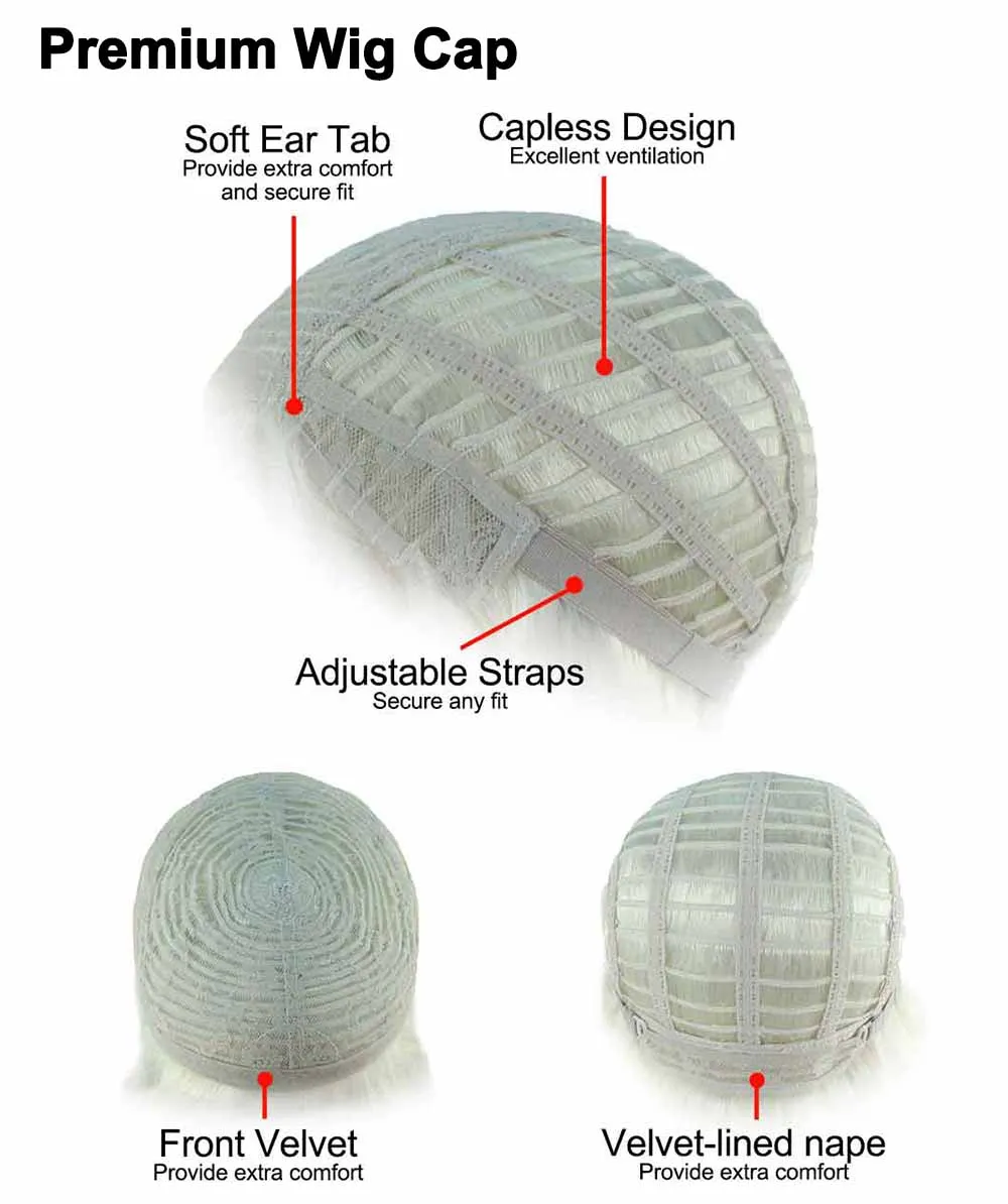 Two Moon Style Wig | Sexy Cosplay Party Halloween Wig | Premium Breathable Capless Cap