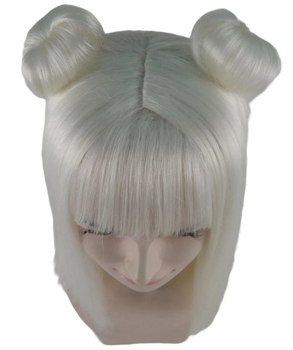 Two Moon Style Wig | Sexy Cosplay Party Halloween Wig | Premium Breathable Capless Cap
